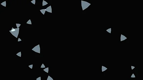 Sparkling geometric particles drift across a dark backdrop with subtle ligh.. Stock Footage 340941928