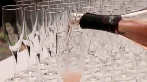 Sparkling glasses Stock Footage 69241977