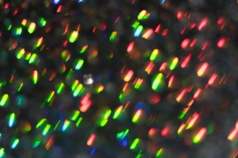 Sparkling Glitter abstract background red and green saturated color ,de-focus Stock Photos