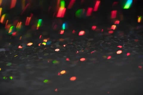 Sparkling Glitter abstract background red saturated color ,de-focused, macro Stock Photos