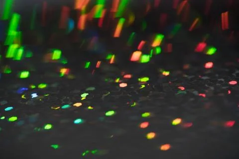 Sparkling Glitter abstract background red saturated color ,de-focused, macro. Stock Photos