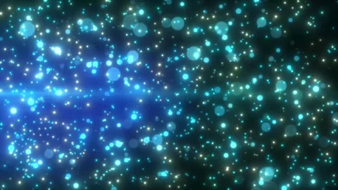 Sparkling glitter blue particles animation isolated on black background Stock Footage 331528824
