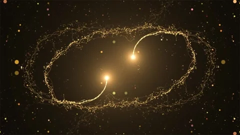 Sparkling glitter star dust trail particle magic tail loop Animation video .. Stock Footage 260596044
