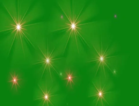 Sparkling Glitter Star Effect Green Screen Video Stock Footage 304880326