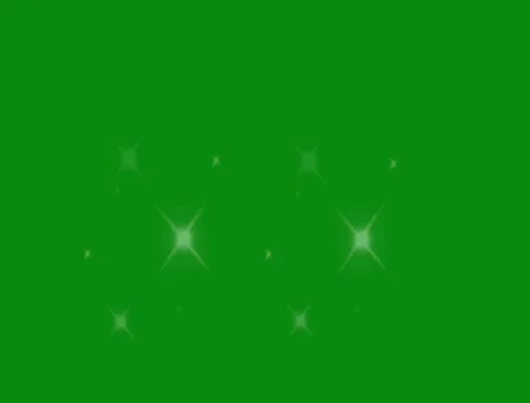 Sparkling Glitter Star Effect Green Screen Video Stock Footage 304882084