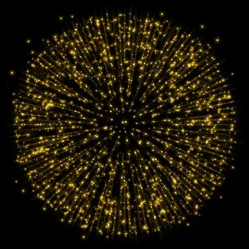 Sparkling glittering space explosion Stock Illustration