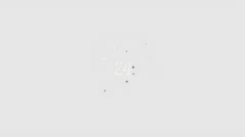 Sparkling Gold 30 Countdown Transparent Stock Footage 321928633