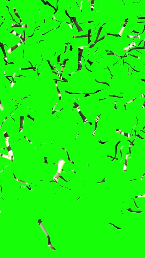 Sparkling Gold Elements Moving Across Green Screen Stock Footage 330159459