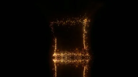 Sparkling Golden Gate Stock Footage 284405191