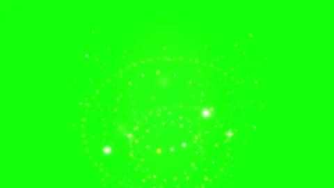 Sparkling golden magic dust particles swirling in a circular motion Stock Footage 346593252