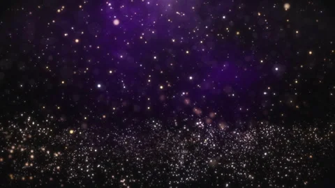 Sparkling Golden Particles Stock Footage 292141012