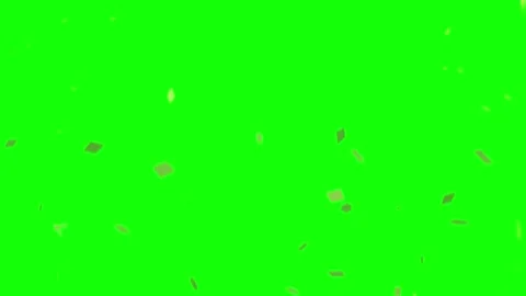 Sparkling green glitter particles floating in air. Vibrant neon confetti Видео 340943267