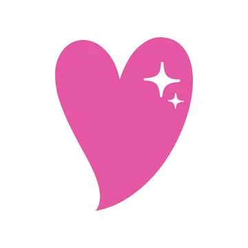 Sparkling Heart Icon Stock Illustration