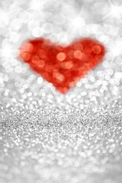 Sparkling Heart Stock Photos