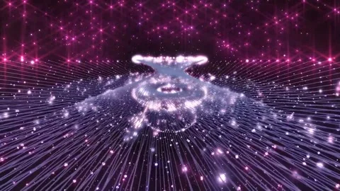 Sparkling Hypnotic Stars Comets Floating Space Motion Background Stock Footage 283396334