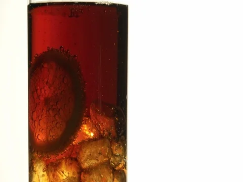 Sparkling ice cold coke putting in straws close up H 264 库存影片 72896717