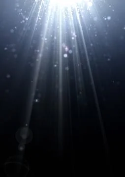 Sparkling light beam diffraction Ilustración de archivo