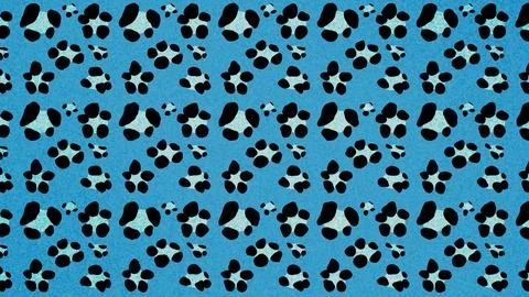 Sparkling light blue leopard print background Stock Illustration