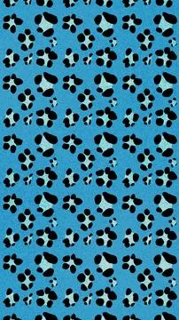 Sparkling light blue leopard print background Stock Illustration