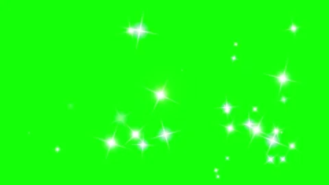 Sparkling light effects on green background glittering starburst overlay Stock Footage 337327031