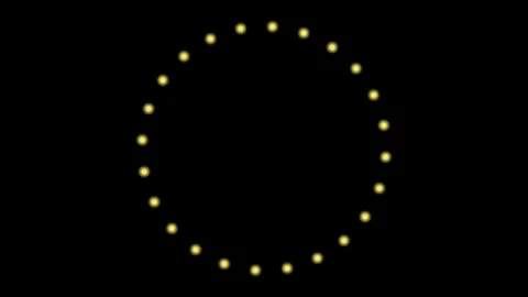 The sparkling light moves around forming a circle Stock Footage 322710473