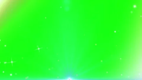 Sparkling light particles floating over vibrant green screen background digital 스톡 동영상 345215739