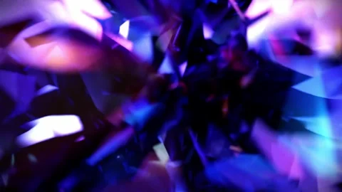 Sparkling light refractions and lens flare moving in seamless loop for Video stock 335718624