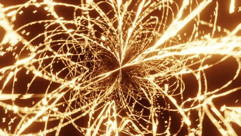 Sparkling Light Strands VJ Loop Stock-Footage 194510311