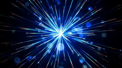 Sparkling Light Streaks Stock Footage 92337770