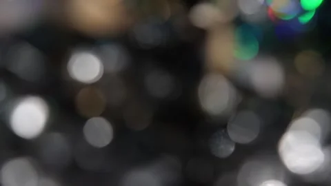 Sparkling lights background with matte and sparkling multi-colored bokeh light o Видео 318579868