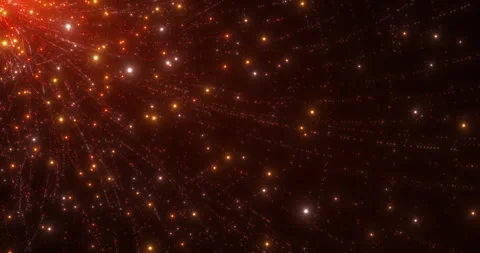 Sparkling lights flying out of the corner and flying in the form of a cone, Stock Footage 270436245