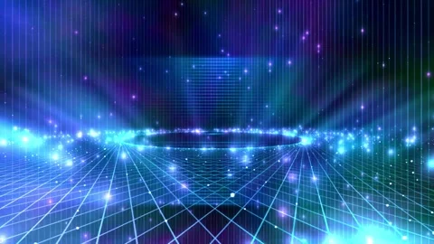 Sparkling Lights Strings Stage Animation Background Stock-Footage 279850095