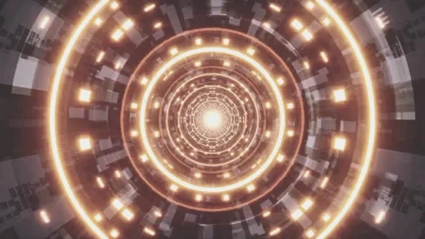 Sparkling Lights Tunnel Animation  Stock-Footage 237409401