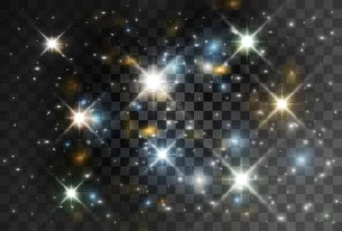 Sparkling magic dust particles. Stock Illustration