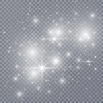 Sparkling magic dust particles. Stock Illustration