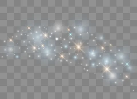 Sparkling magic dust particles. Stock Illustration