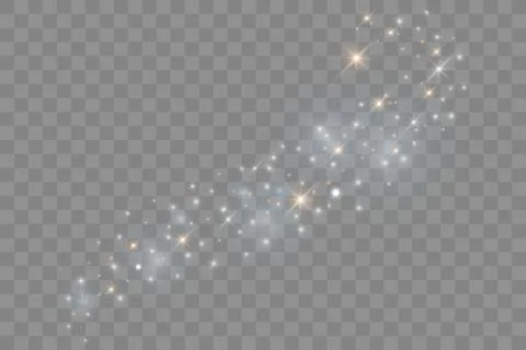 Sparkling magic dust particles. Stock Illustration