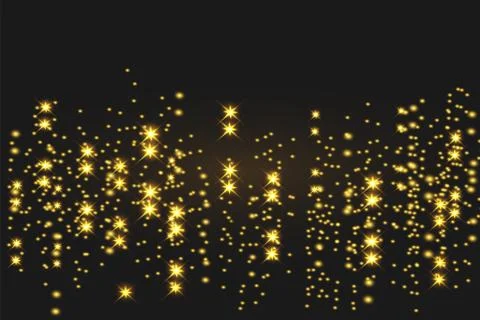 Sparkling magical dust particles. Stock Illustration