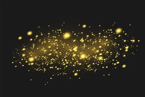Sparkling magical dust particles. Stock Illustration