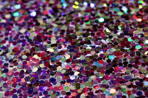 Sparkling multicolor glitter texture background Stock Photos