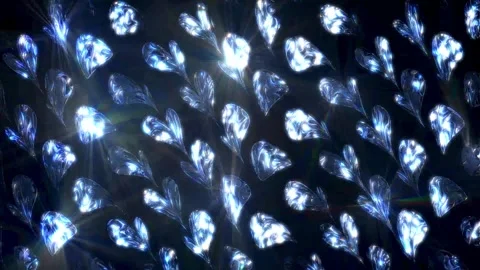 Sparkling Multicolored Abstract Mirror Diamond Background. 4K Stock Footage 295612891