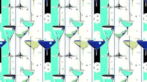 Sparkling nightlife motion pattern — Vertical Motion Stock Footage 308252180