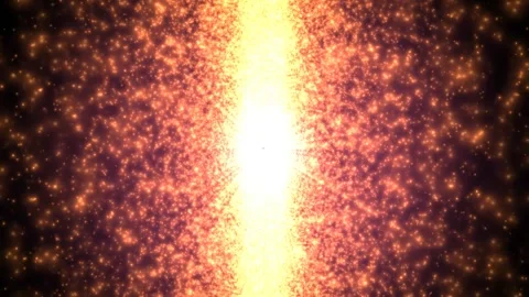 Sparkling Orange Galaxy Falling Animation Background Stock Footage 274373005