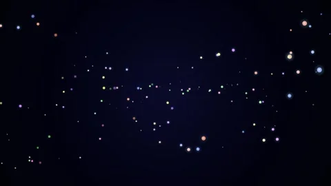 Sparkling Particle Lights Loop - Dark Blue Gradient Festive Background Stock Footage 341563467