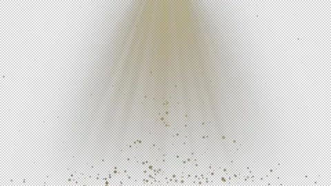 Sparkling particles and light shining down. Motion design with rays of sun or Stock Footage 327083625