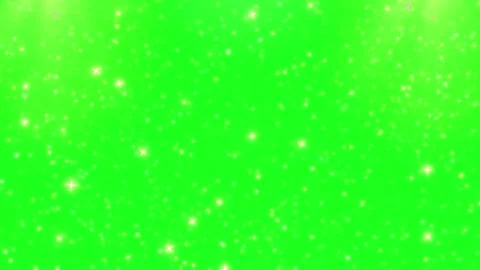 Sparkling particles falling on green screen background Video stock 337088093