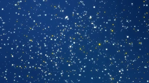 Sparkling particles flickering on a blue background Stock Footage 74244979