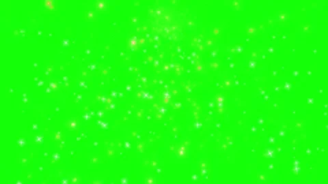 Sparkling particles on green screen background Video stock 337086969