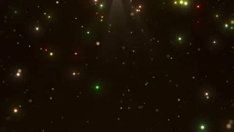 Sparkling particles scattered on a dark background. Video stock 278019685
