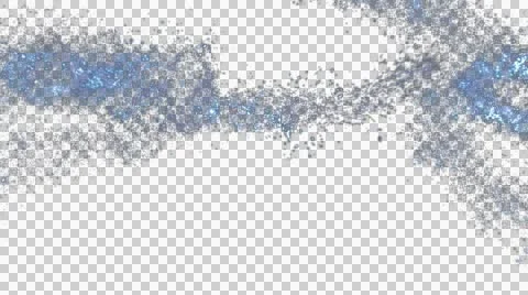 Sparkling particles, snow on a transparent background Stock Footage 53889102